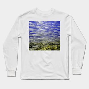 Silver Fish Wall Long Sleeve T-Shirt